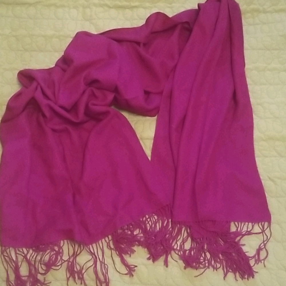 Pink scarf wrap